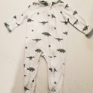 Kyte Zippered Footie in Dino